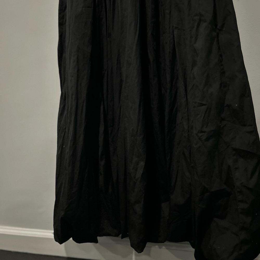 Madewell The Melody Bubble Hem Smocked Midi Dress Black Size L NWT $148 NT311 - Picture 4 of 6